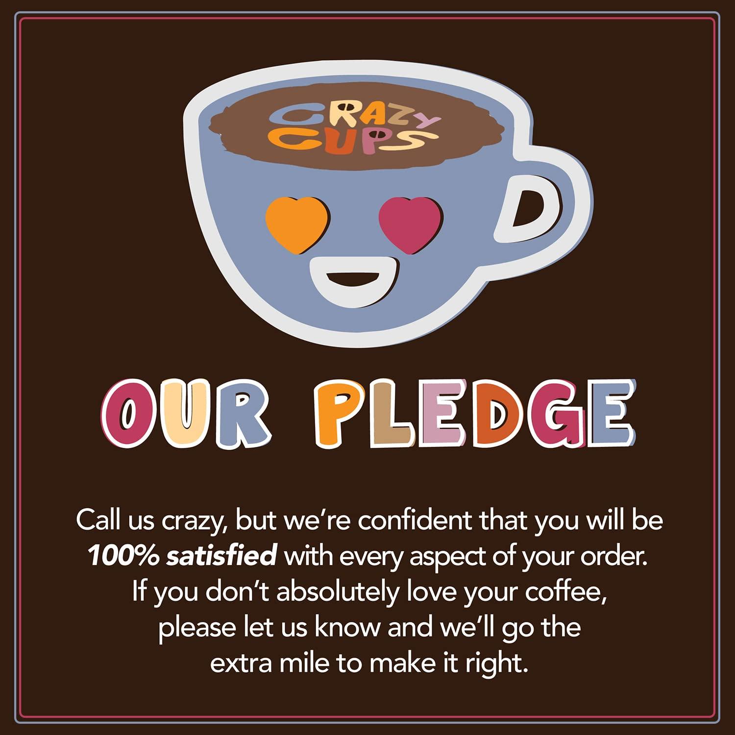 Crazy Cups Crazy Cups Flavored Coffee Pods, Peppermint Chocolate Mocha Coffee, Single Serve Coffee for Keurig K-Cups Machines, Hot or Iced Coffee, Medium Roast Coffee in Recyclable Pods, 80 Count Value Pack(Pack of 1)