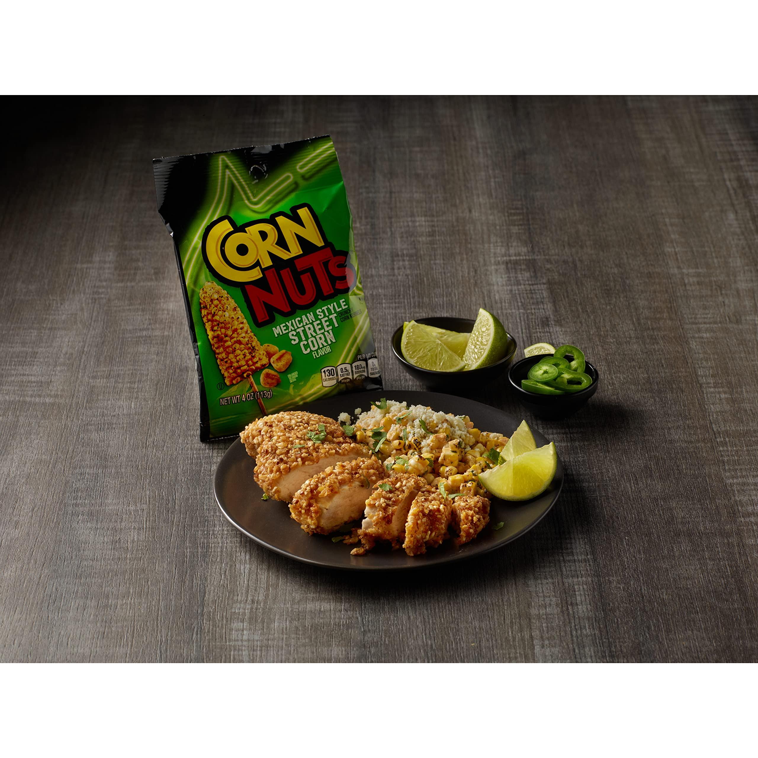 Corn Nuts CORN NUTS Mexican Street Corn Flavored Corn Kernels, Crunchy Corn Snacks, Snack Box, Variety Packs Food for Adults, 4oz. (Pack of 12)