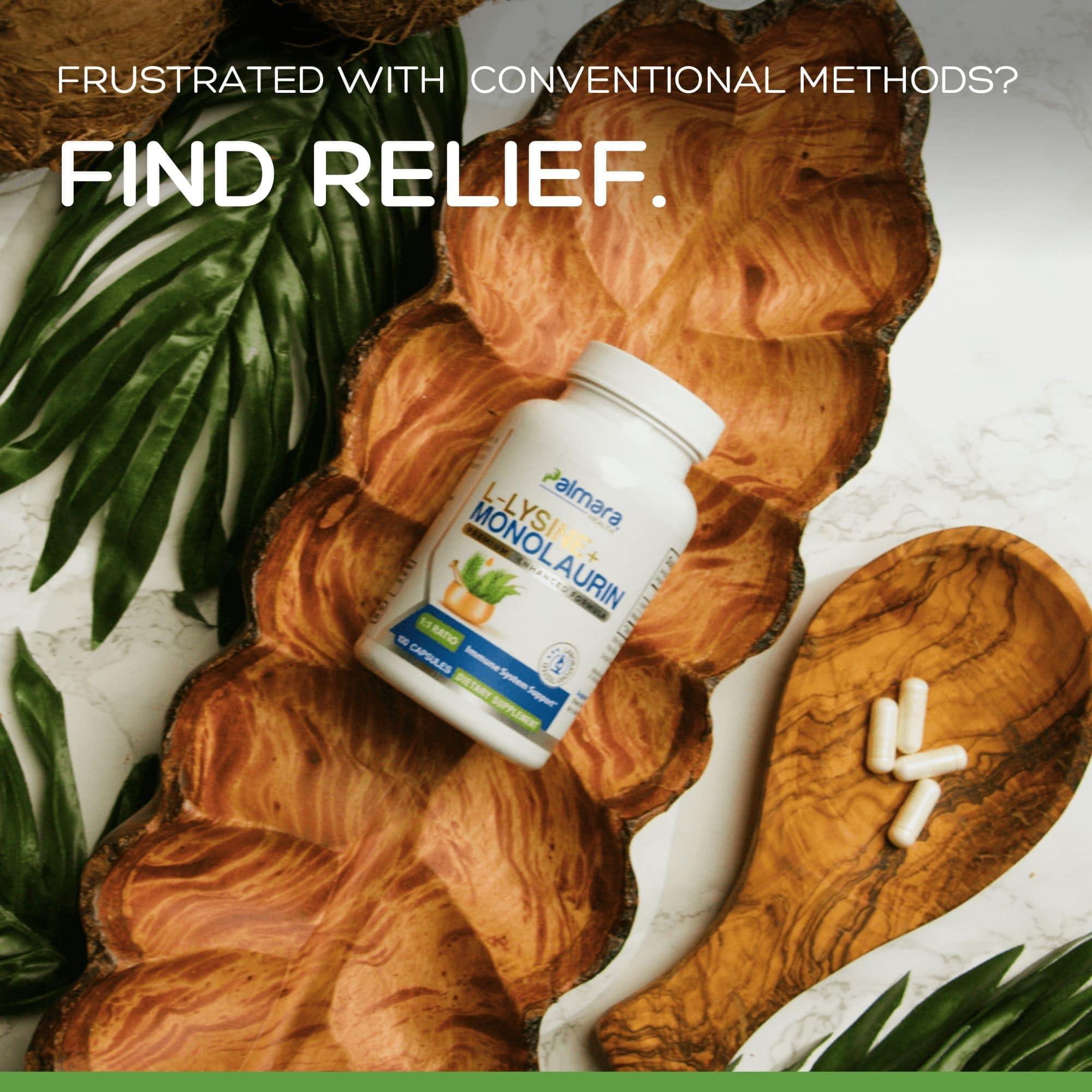 Palmara Health Palmara Health L-Lysine + Monolaurin 600mg 1:1 Ratio (2)