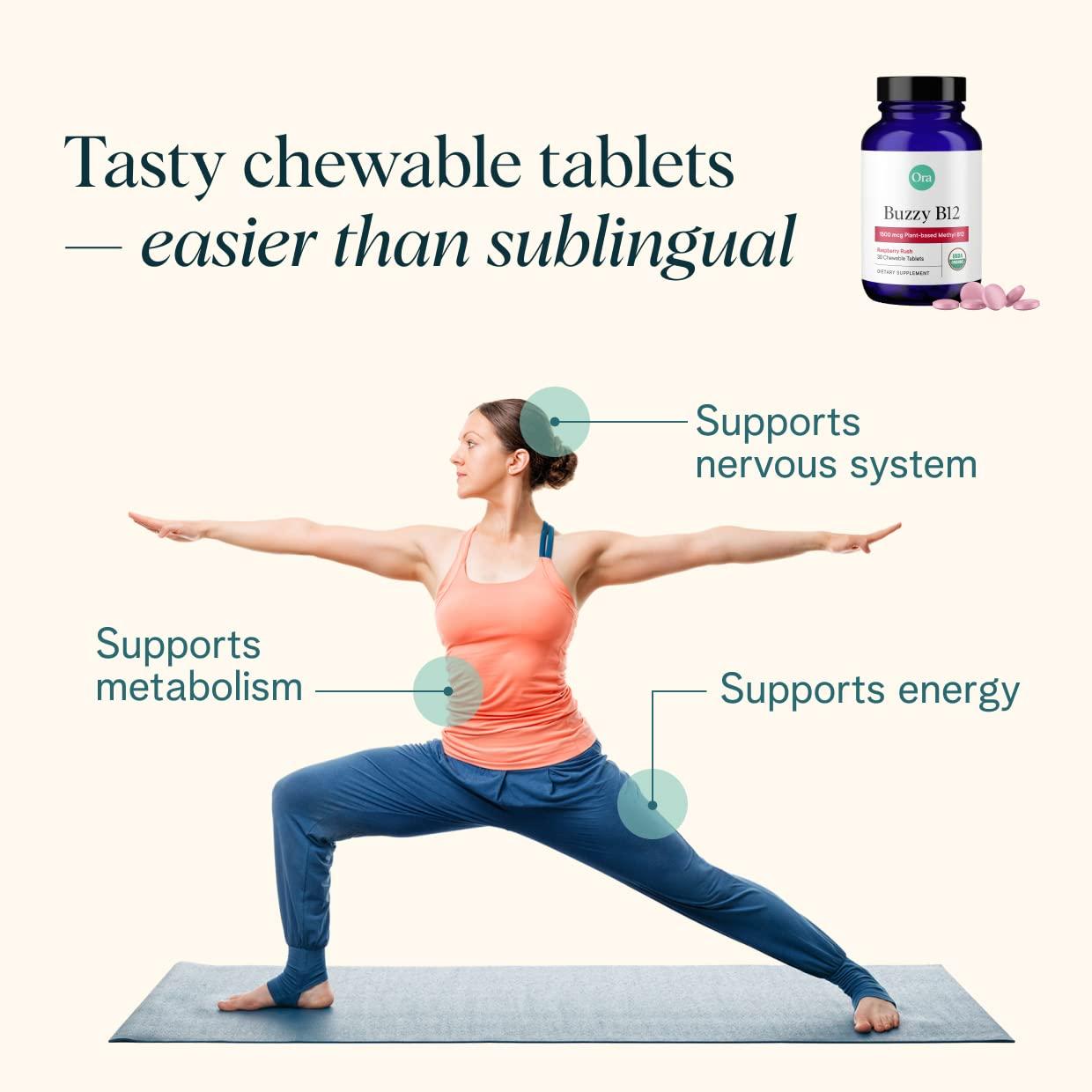 Ora Organic Ora Organic Vitamin D3 5000IU + K2 & Vitamin D3 2000IU Bundle: Vegan Vitamin D from Lichen and K2 from Chickpeas, 30 Chewable Tablets + Vegan Vitamin D from Lichen for Bone Health, 30 Vegan Tablets