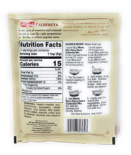 Mama Sita's Mama Sitas Caldereta Spicy Sauce Mix 1.76oz (50g) 6 Pack