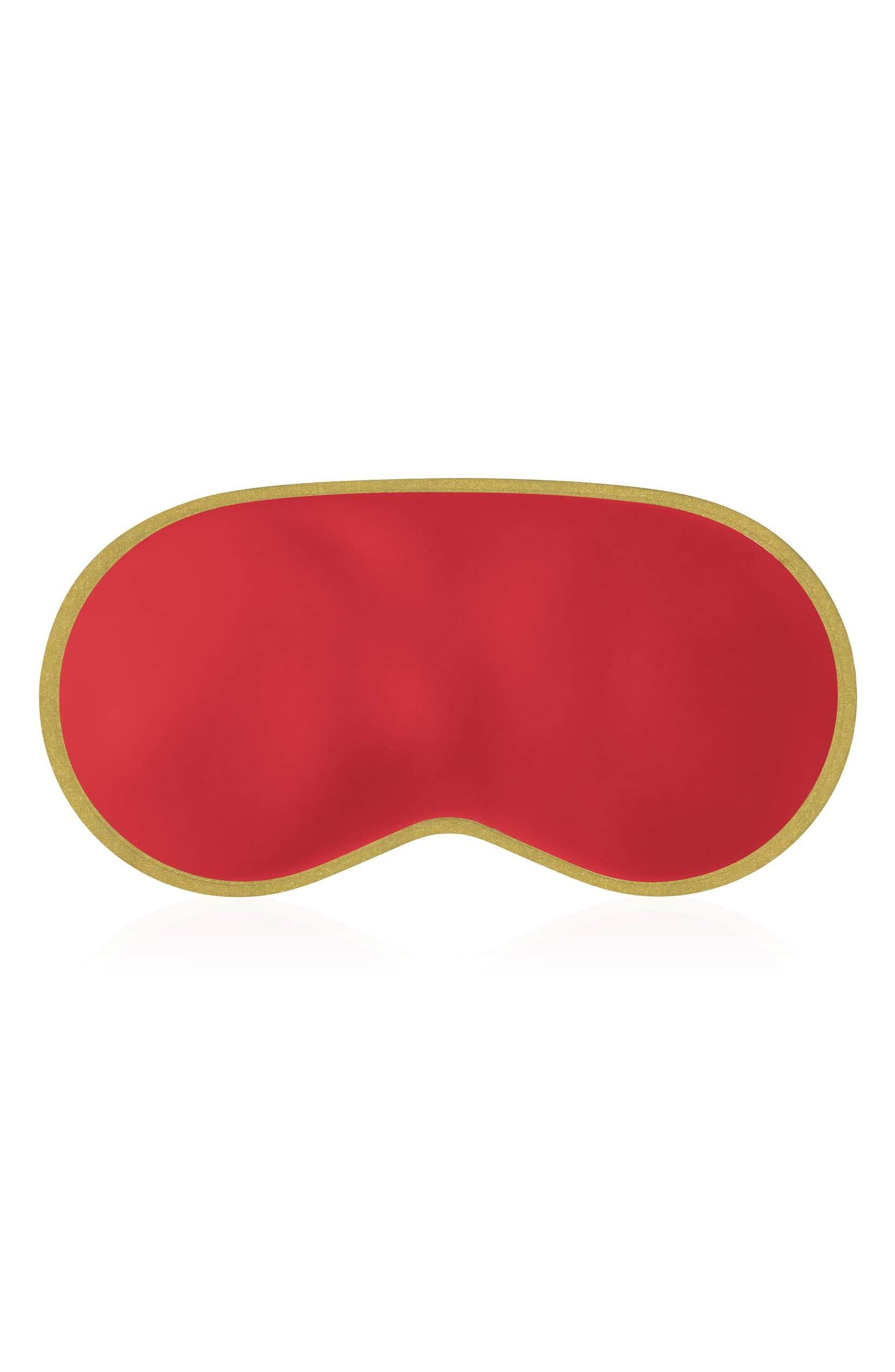 Beauty ORA iluminage. Skin Rejuvenating Eye Mask for Fine Lines/Wrinkles Reduction - with Anti-Aging Copper Technology Fibers - Red