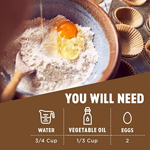 Krusteaz Krusteaz Muffin Mix, Double Chocolate Muffin Mix, Made with Real Chocolate Chips & No Artificial Flavors, Colors or Preservatives, 20 OZ Box (Pack of 6)