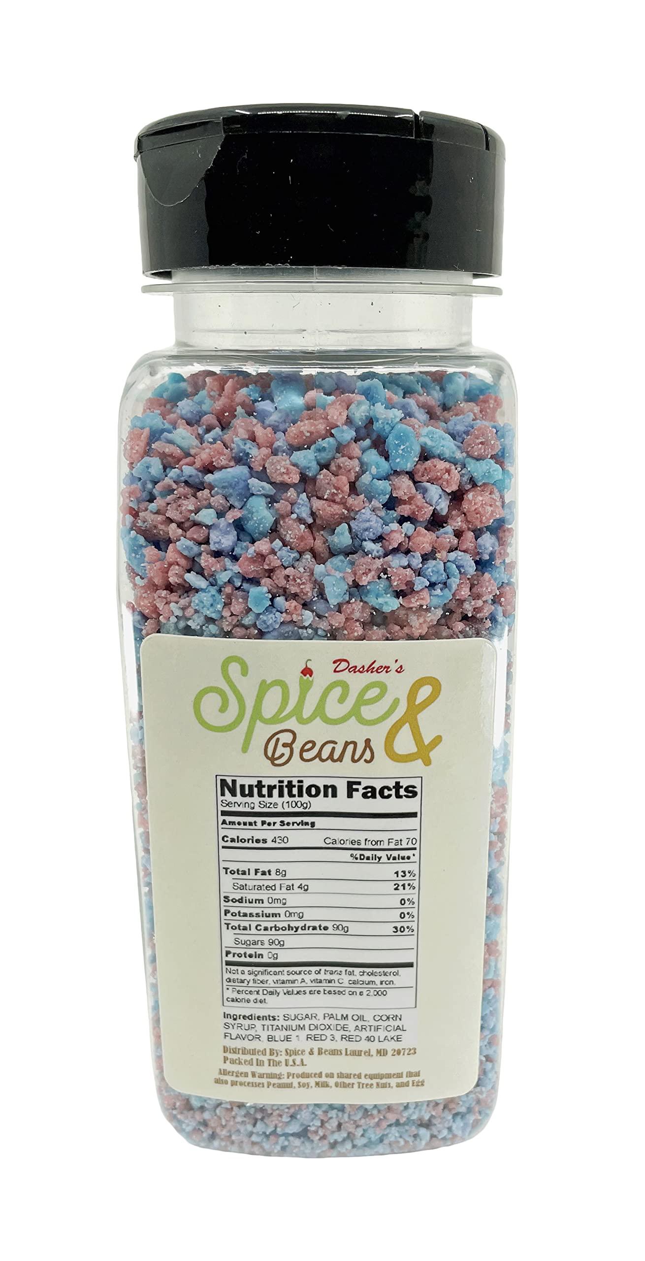 DASHER\'S SPICE & BEANS Dasher\'s Spice & Beans - Ice Cream Topping & Cake Decoration (12 oz., Cotton Candy Crunch)