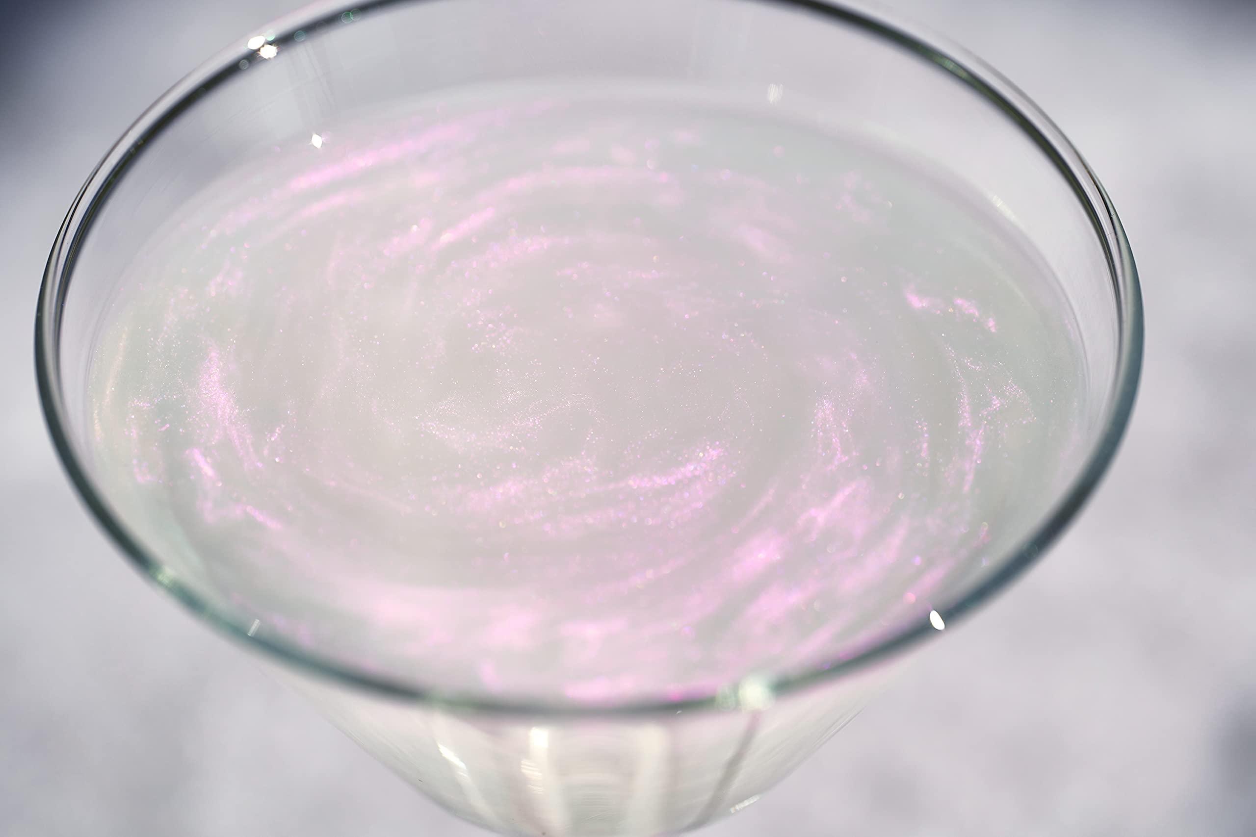 Bakell BREW GLITTER Edible Glitter For Drinks, Cocktails, Beer, Garnish Glitter & Beverages | KOSHER & HALAL Certified | 100% Edible & Food Grade | Vegan, Gluten, Nut Free (45g Shaker, Pink Iridescent)