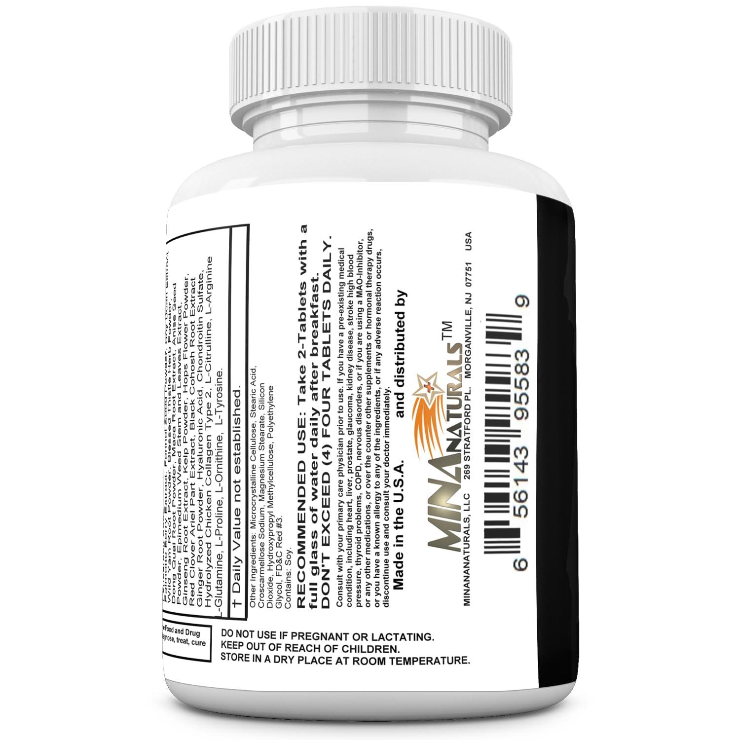 MINANATURALS MINANATURALS NIPPLEXAN Natural Nipple Enlargement. Get Bigger Nipples and Fuller Breasts Grow Round, Full and Sensitive Nipples. 60 Tablets