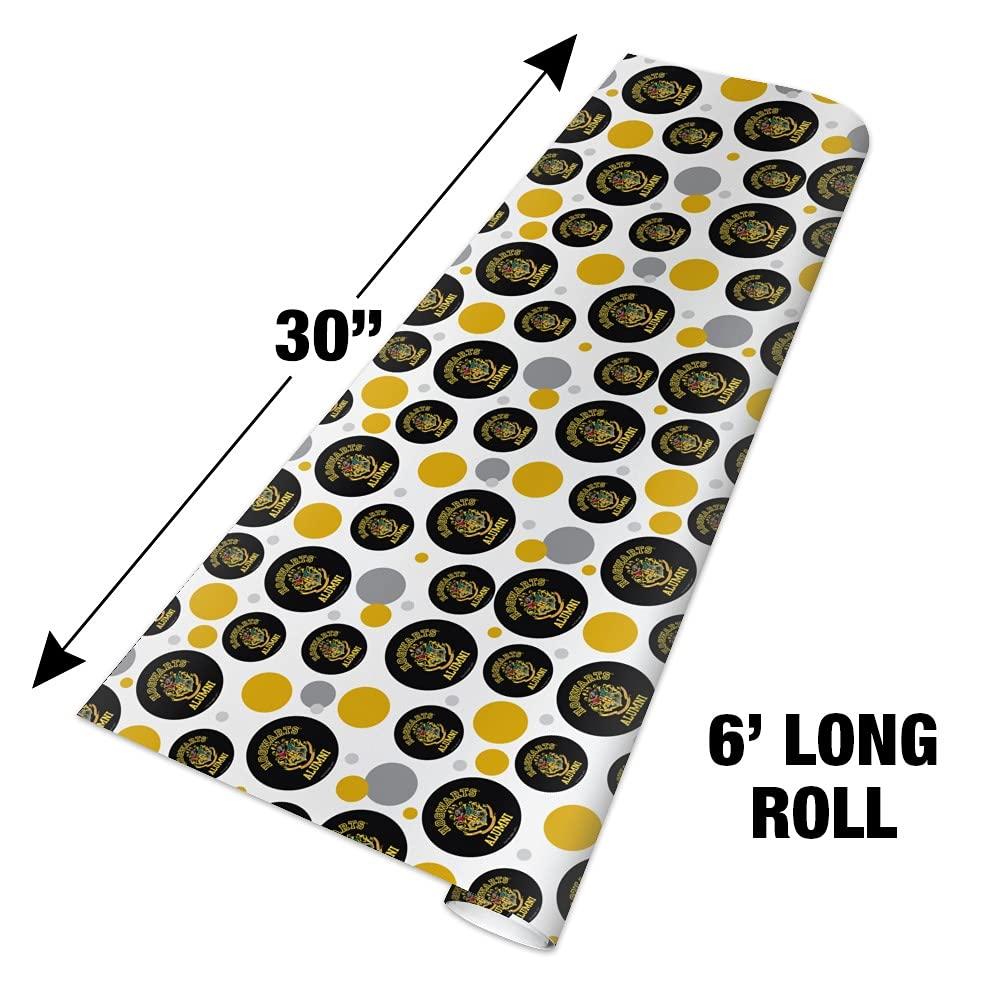 GRAPHICS & MORE GRAPHICS & MORE Harry Potter Hogwarts Alumni Crest Gift Wrap Wrapping Paper Roll