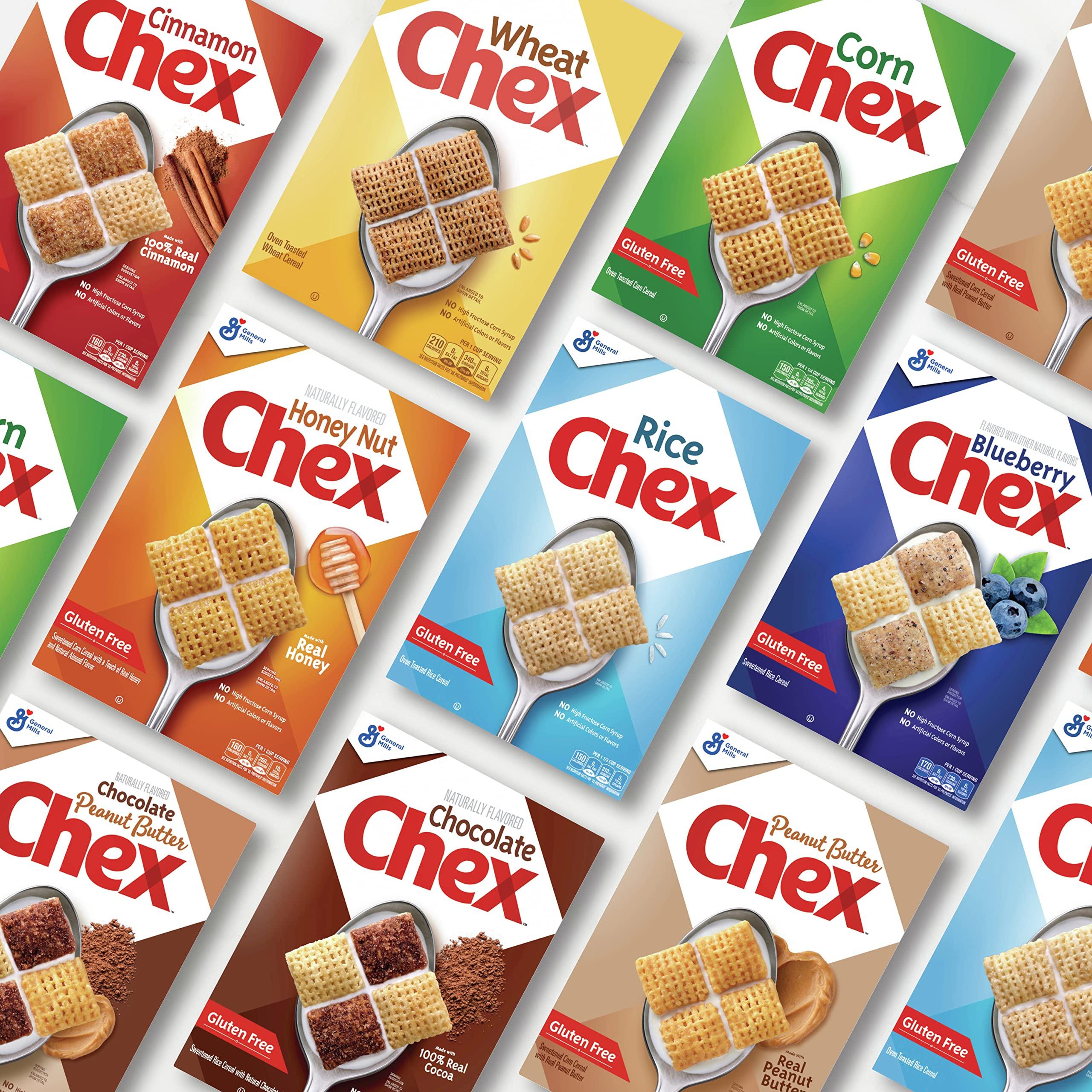 General Mills General Mills Peanut Butter Chex Cereal, Gluten Free Breakfast Cereal, Made with Whole Grain, 12.2 OZ (Pack of 4)