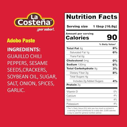 La Costeña La Costea Adobo Paste 8.25 oz Jar (3-Pack)