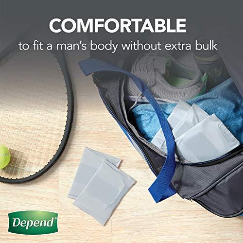 Depend Depend Incontinence Shields for Men, Light Absorbency, 58 Count, Packaging May Vary