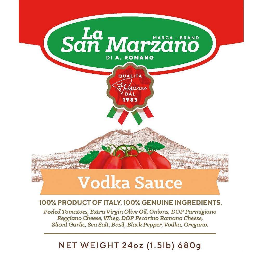 La San Marzano La San Marzano Vodka Sauce 24 oz. (Pack of 3) - 100% Product of Italy, Gluten-Free Tomato Sauce