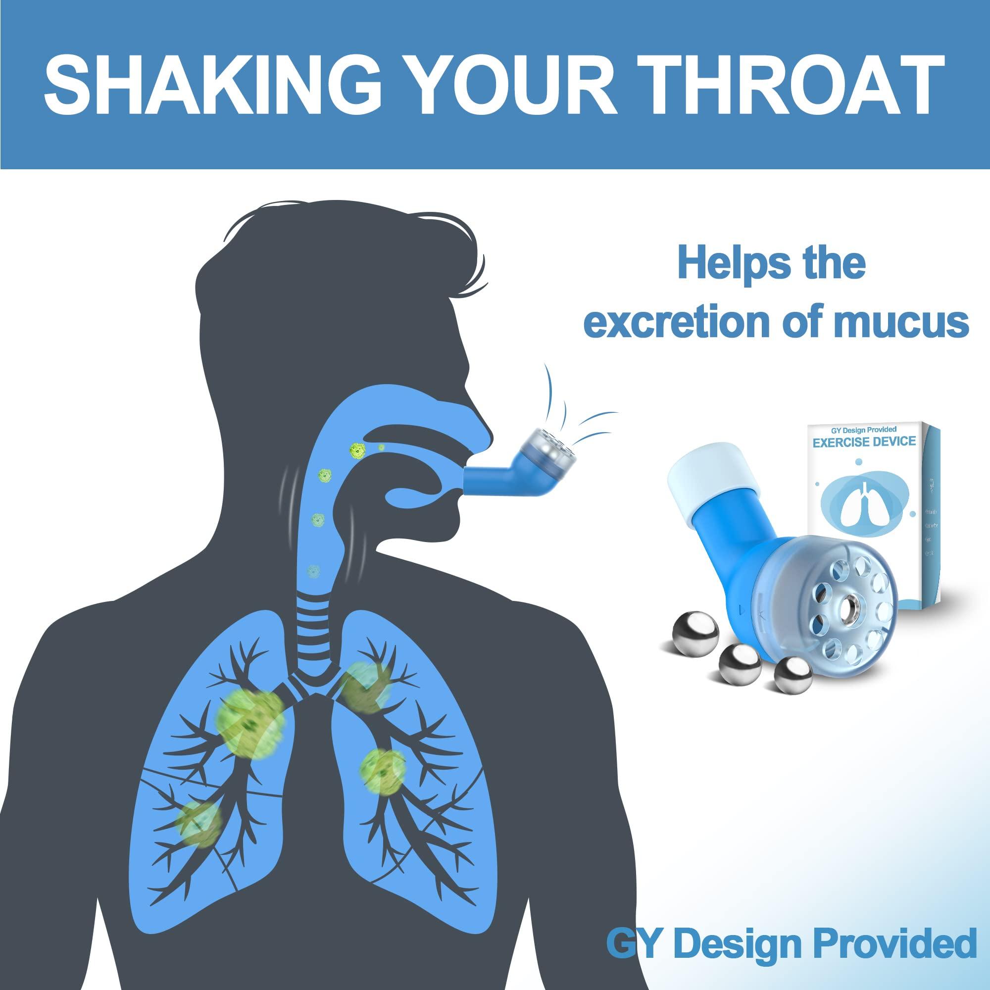 GY Deco Mucus Clearance Device with 16/18/19MM Stainless Steel Balls, Flutter Valve Clearing Device and Breathing Muscle Exercising Device for Strenthing, GY Design Provided