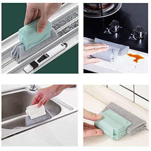 JEKEJIAJIU Magic Window Cleaning Brush,Window Groove Cleaning Brush SetHand-held Groove Gap Cleaning Tools,Window Blind Sliding Door Track Cleaner Duster Brush for Tile Lines Car Vents Keyboard8Pcs