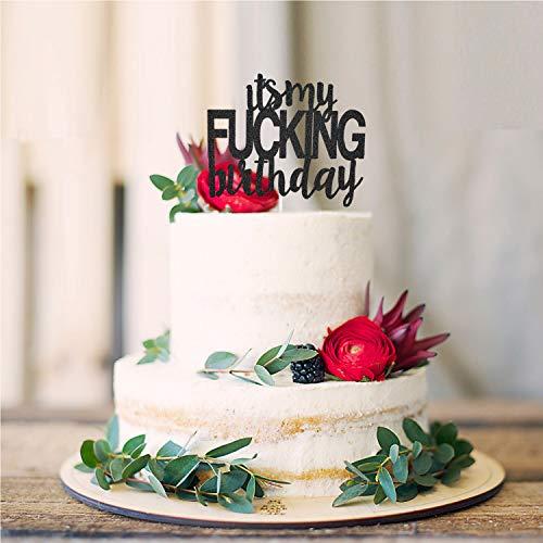 PANHUI It’s My Birthday Cake Topper Funny Happy Birthday Party Decorations