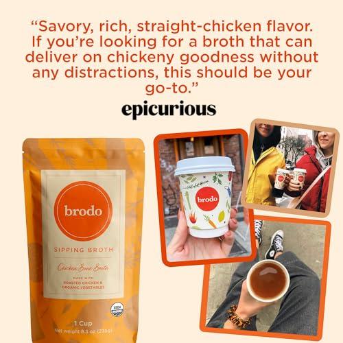 Brodo Brodo Chicken Broth (8.3 Ounce (Pack of 6), Brodo Variety Pack)