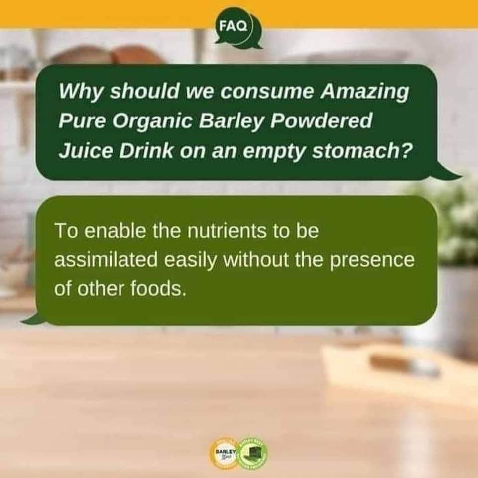 Herb All Generic IAM Amazing Pure Organic Barley Powder Drink Mix Organic Barley Natural Blend, 2.2 Ounce (Pack of 1), Green