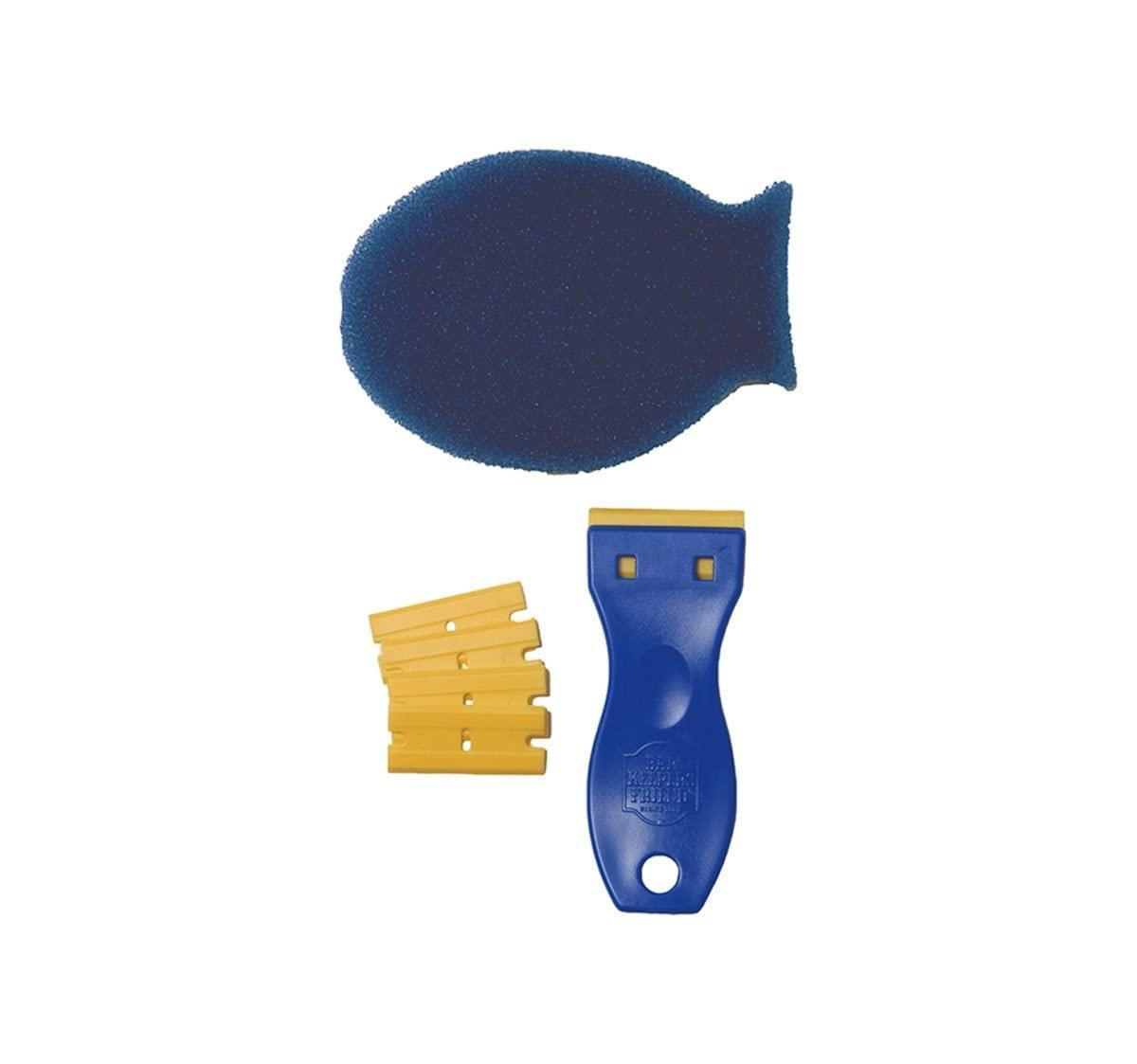 Bar Keepers Friend Bar Keepers Friend Cooktop Cleaner + Scraper + Dish Fish - Multipurpose Liquid Stovetop Cleanser, Safe for Use on Glass or Ceramic Cooking Surfaces, Copper, Brass, Chrome, Stainless Steel & Porcelain