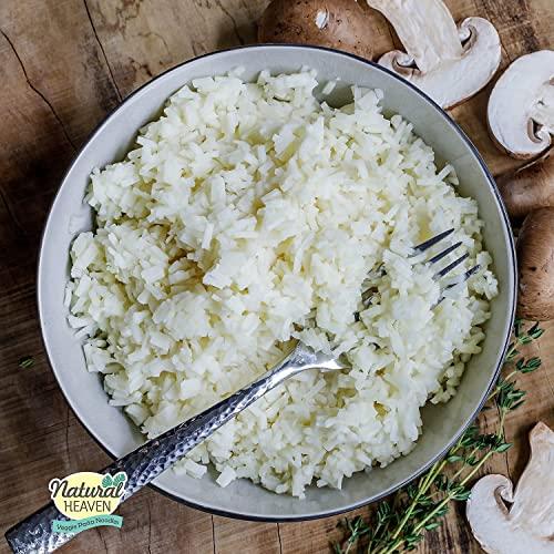 Natural Heaven Natural Heaven Rice, Hearts of Palm White Rice, Gluten Free, Vegan, Low Carb Rice for a Keto Snack or Healthy Food Meal, 9 Oz