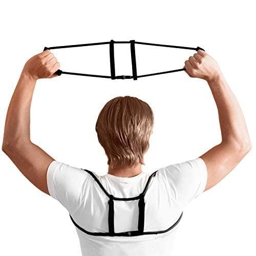 Swedish Posture Swedish Posture Corrector Back Brace - Comfortable Posture Exercise Trainer, Back Support for Spine Posture, Pain Relief from Neck, Back & Shoulder, Adjustable Back Straightener for Men Women