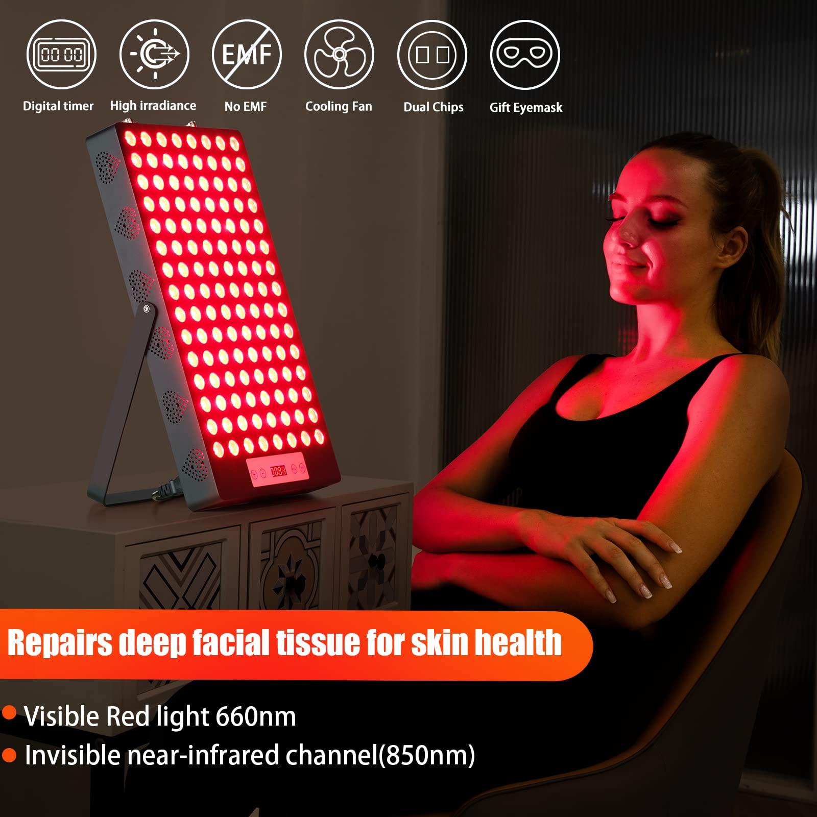 iPlantop iPlantop Red Light Therapy for Body, Red 660nm & Near Infrared 850nm, Best Full-Body Light Therapy Panels with 120 LEDs, Near Infrared Light Therapy for Body Relief. (120 LEDs)