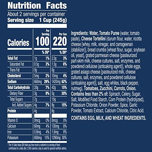 Progresso Progresso Traditional Chicken Tortellini in Garden Vegetable Tomato Soup 18.5 oz (Pack of 12)