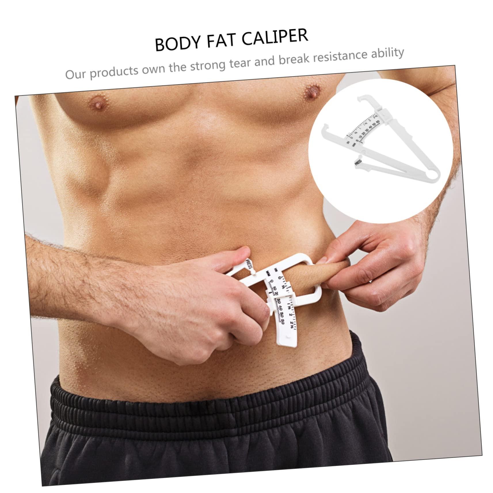 Ipetboom Ipetboom 4 Pcs Fat Caliper Weighing Measuring Measurement Bathroom Scales Body Tape Boob Weights Body Weight Scale Monitor Tape Measure Web Calipers Abs Plastic White