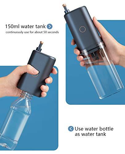 VYSIYIA Portable Travel Bidet IPX6 Waterproof Mini Sprayer with Bubbles Travel Size Cleanser with Three Modes Retractable Nozzle Rotatable Blue