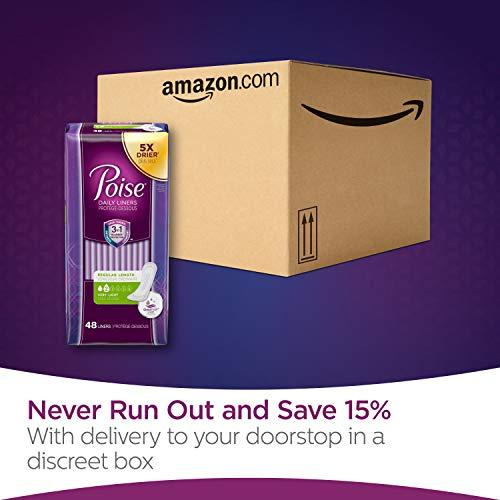 Poise Poise Incontinence Panty Liners, Very Light Absorbency, Regular, 48 Count