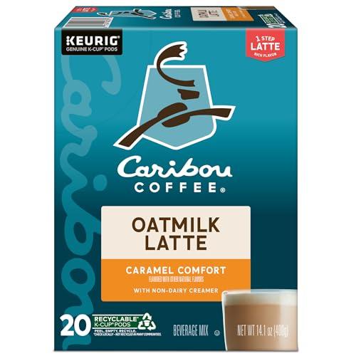 Caribou Coffee Caribou Coffee Caramel Comfort Oatmilk Latte, One Step Latte Single Serve Keurig K-Cup Pods, 20-Count Box