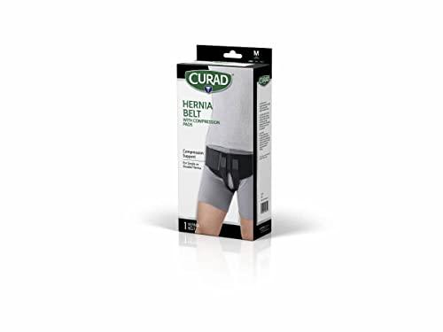Curad Curad Hernia Belt with Compression Pads, Black, Medium