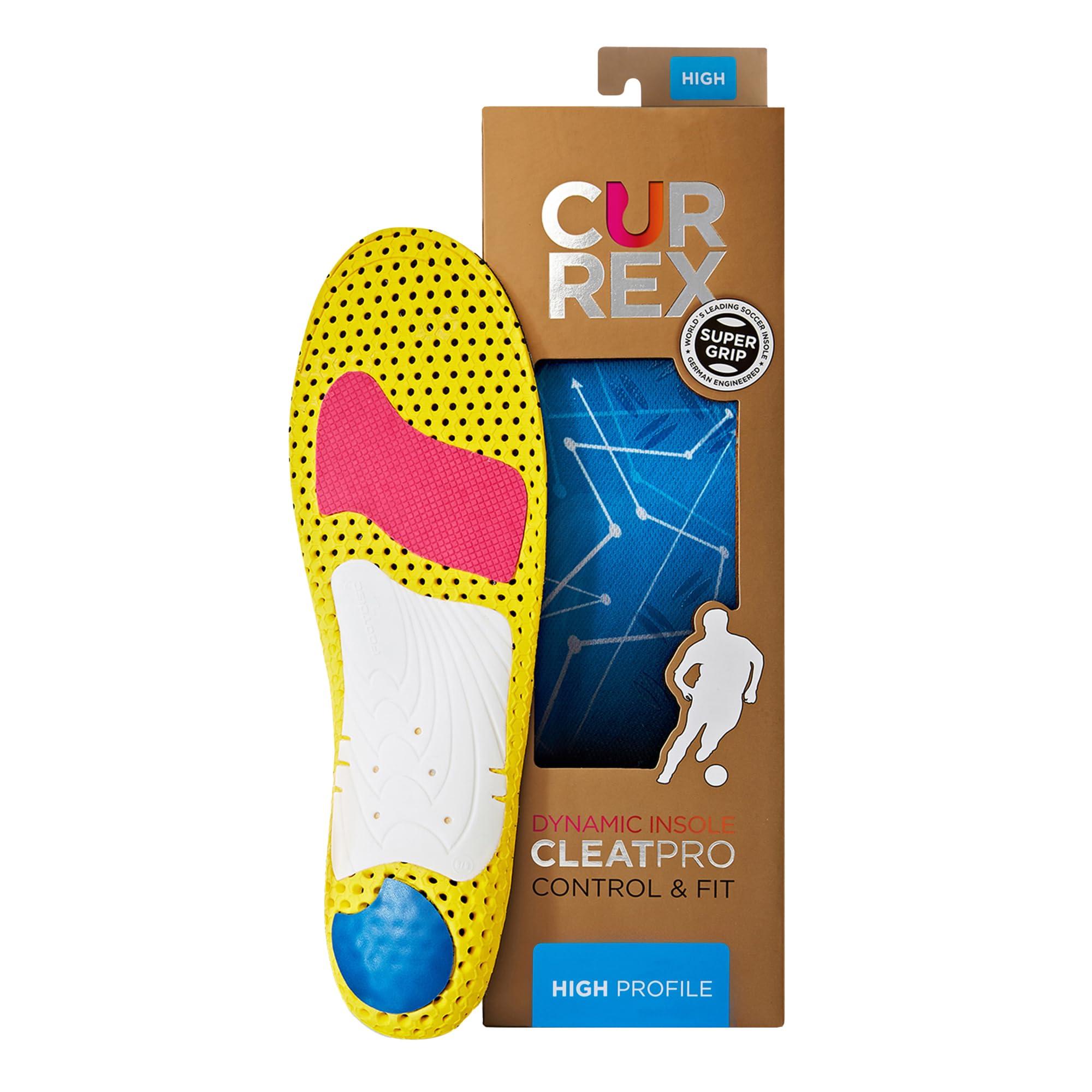 Currex CURREX CleatPro Sport Insoles for Soccer Cleats, Football Cleats, & Field Sport Shoes Stabilizing Inserts to Help Reduce Fatigue, Prevent Common Injuries for Men & Women High Arch, 2X