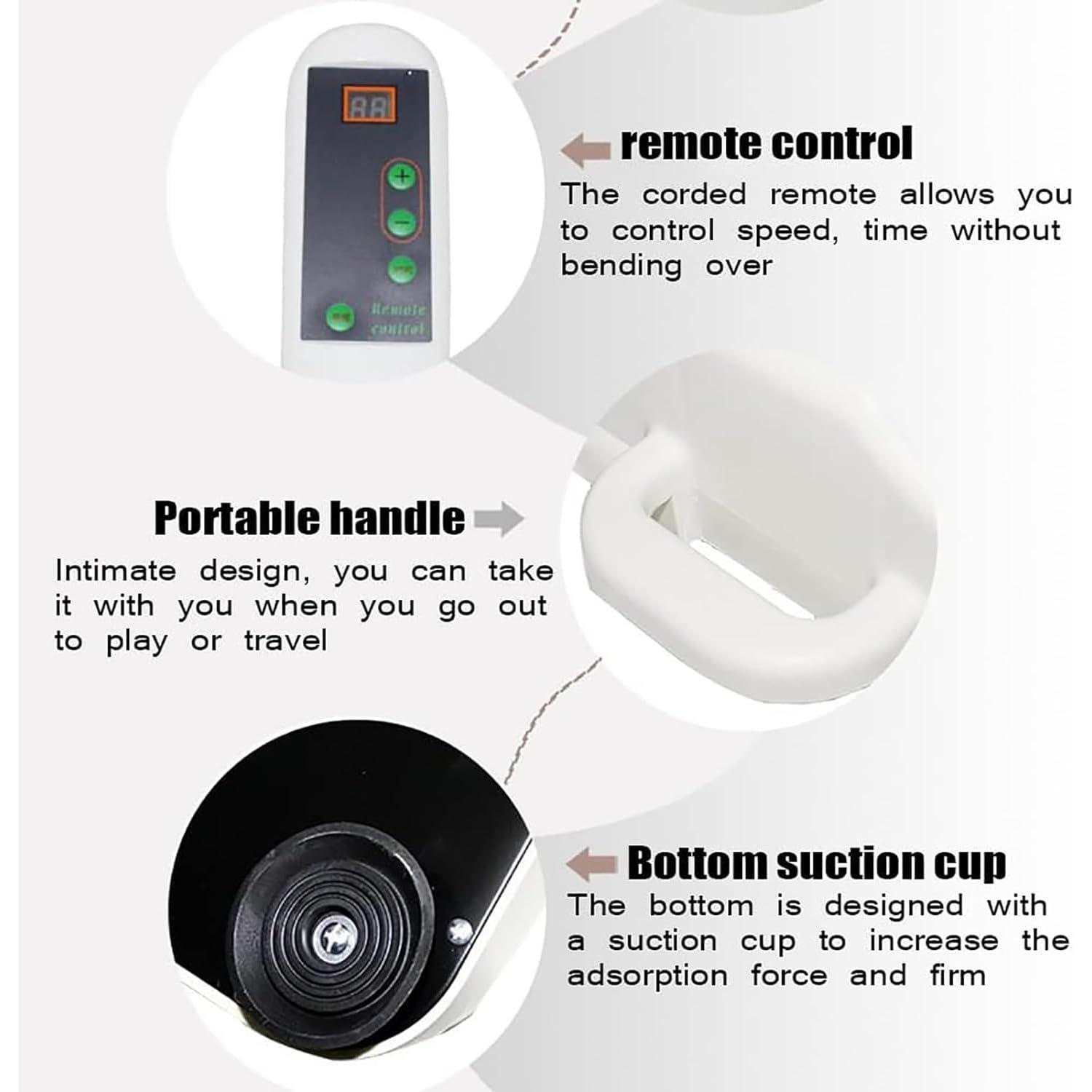 Erbaofd Erbaofd Swing Foot Massager, 10 Gear Speed Adjustable, Portable with Carrying Handle, Improve Lymphatic and Blood Flow, for Swelling Alleviate, Relax Muscles