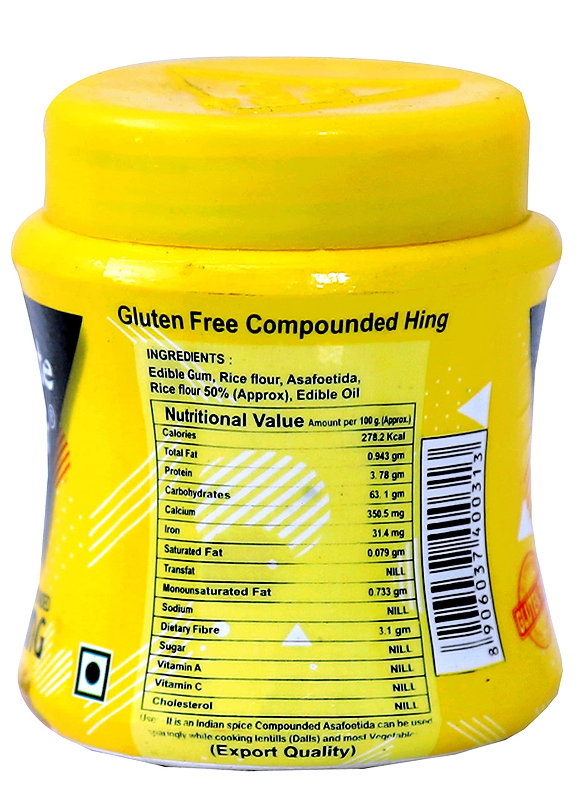 TASTEKAR Tastekar Gluten Free Asafoetida Powder Hing Indian Spice | Compounded Heeng Asafetida Spice Powder-50 Gm