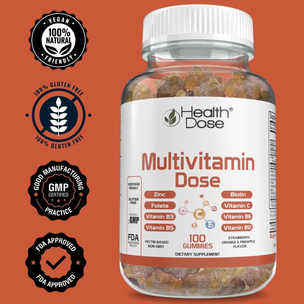 Health Dose Health Dose Multivitamin Dose Adults 100 Gummies