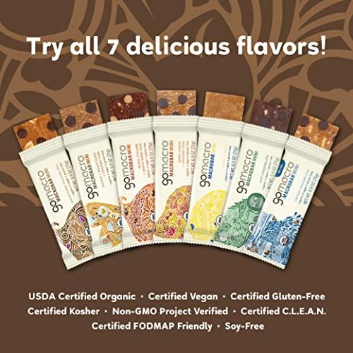 GoMacro GoMacro MacroBar Mini Organic Vegan Protein Bars - Variety Pack (0.9 Ounce Bars, 24 Count)