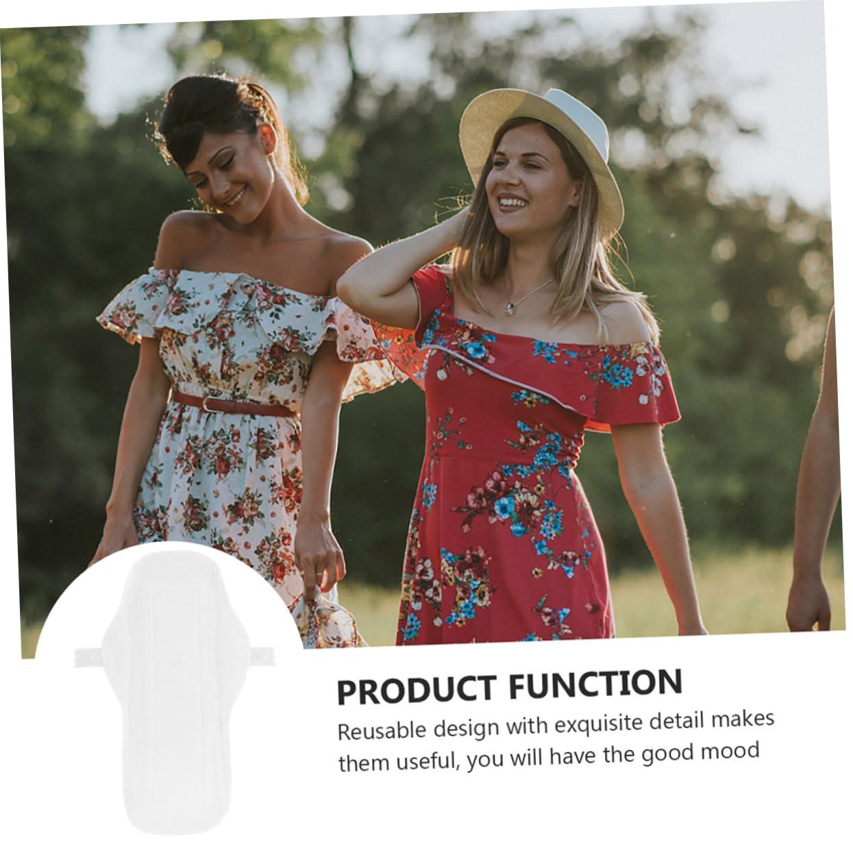 Operitacx Operitacx 3pcs Menstrual Cloth Napkin Organic Pads for Women Reusable Period Pads Reusable Cloth Pads Pads Panty Pads Girl Child White with Wings Cotton Paper Napkin