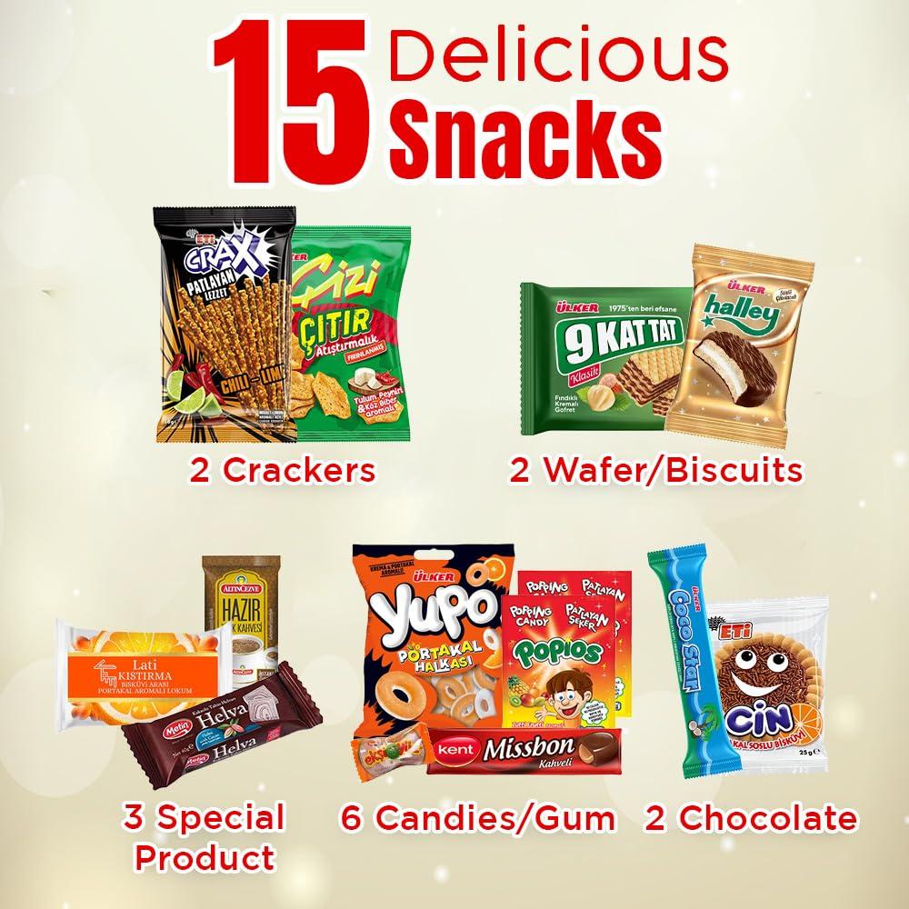 Ceres Gourmet International Exotic Snack Box Variety Pack, Count Premium Foreign Rare Snack Food Gifts for Fun, Mystery Box of Snacks, European Snacks for Adults and Kids (Mini)