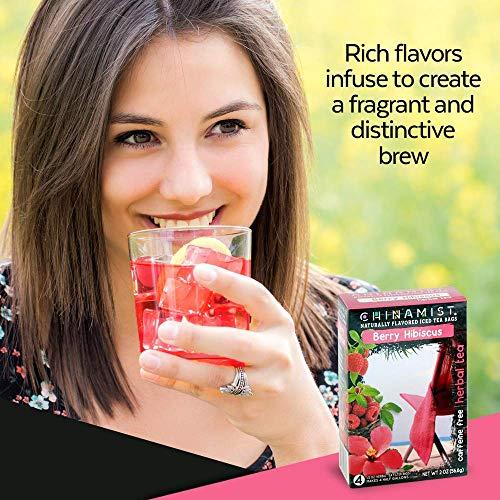 China Mist Iced Tea China Mist Iced Tea Berry Hibiscus Herbal Tea Infusion Refreshing and Delicious Each Tea Bag Yields 1/2 Gallon 4 bags.
