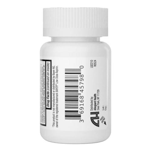 HealthA2Z HealthA2Z Aspirin 81 mg | DYE Free | Low Strength | 200 Counts | Pain Relief | Reduces Minor Aches Muscle Pain & Cramps | Fever Reducer | Reduces Headache | (NSAID)
