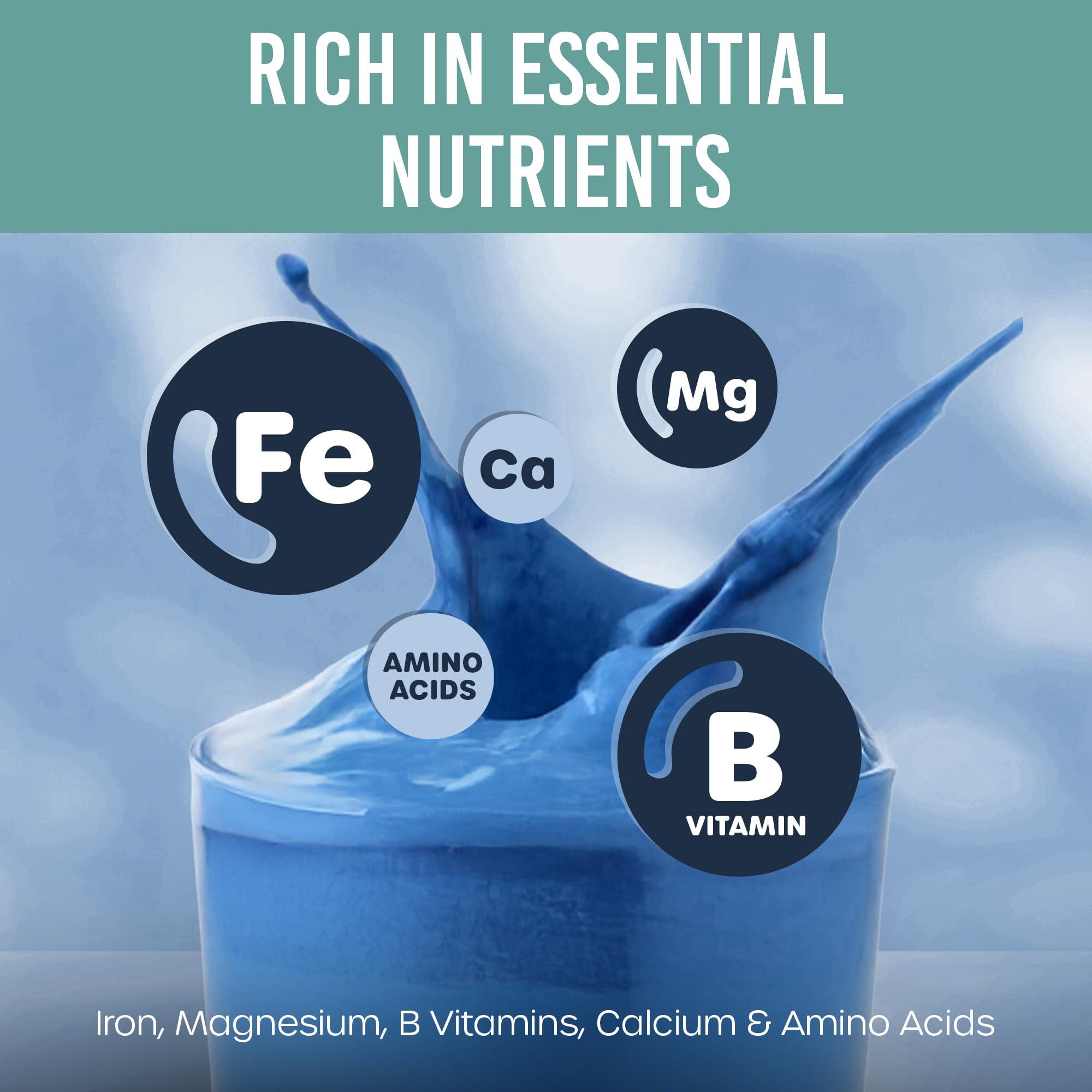 Holistic Bin HOLISTIC BIN Blue Spirulina Powder - Organic Blue-Green Algae Supplement, Rich Source of Vegan Protein, Vitamins, & Phytonutrients, Ideal for Smoothies, Baked Goods, & Natural Food Coloring - 50 Grams