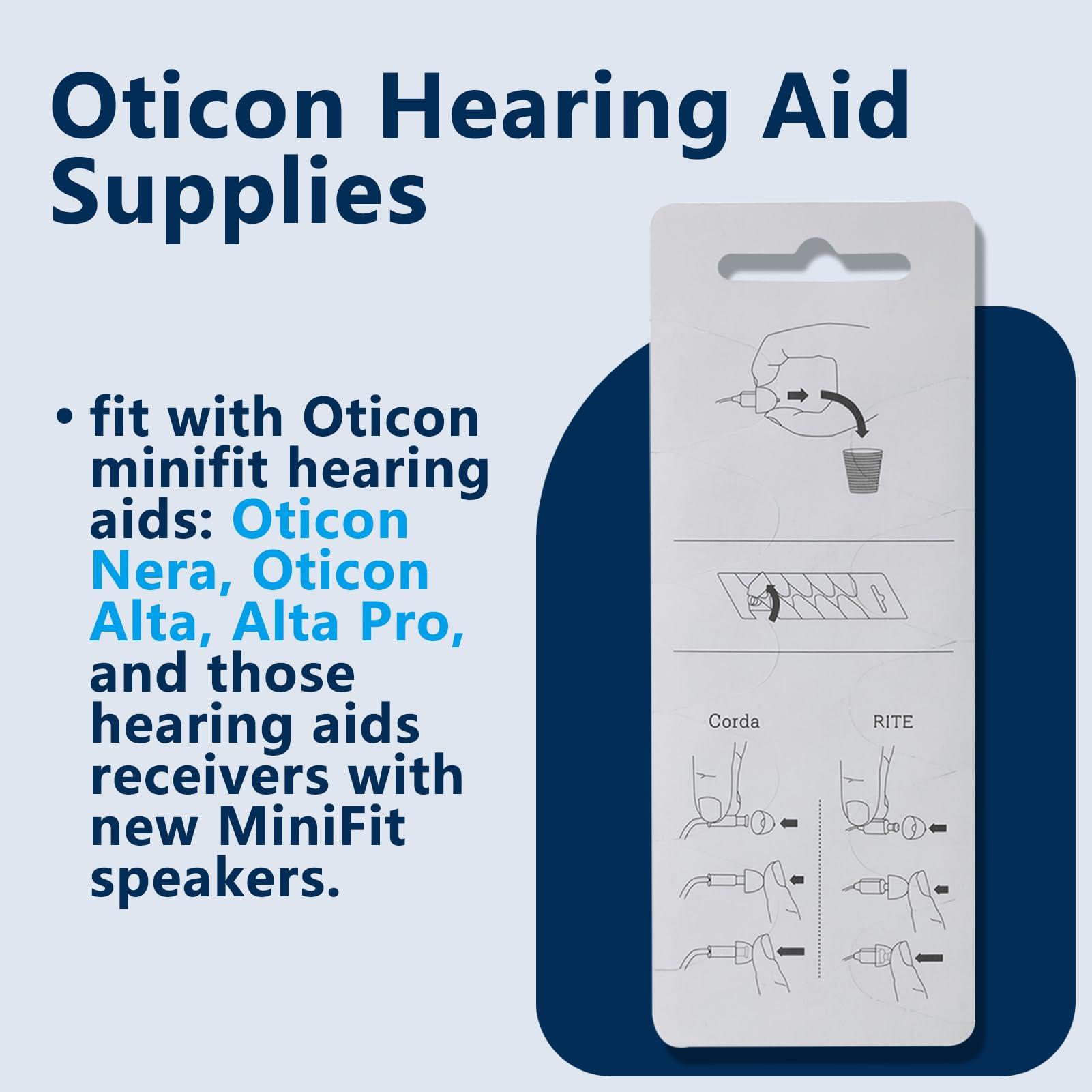 KH HAIKE Hearing Aid Domes for Oticon Replacements, Oticon Minifit Open Vent Bass Domes (10 mm/3 Packs, Universal Domes for Oticon Hearing Aid Supplies.