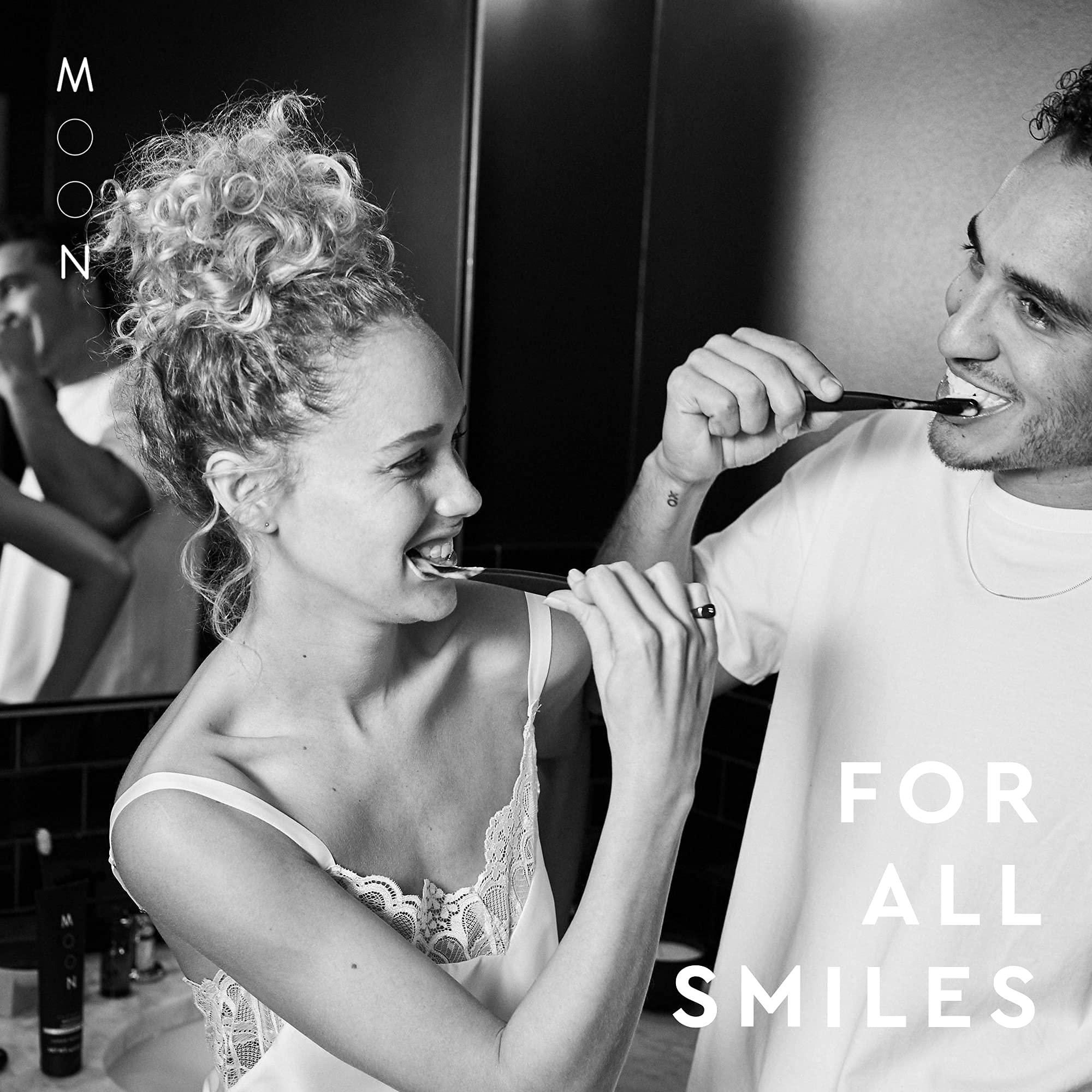 MOON MOON Soft Bristle Toothbrush 4-Pack - Extra Soft Toothbrushes for Adults, Sensitive Gums & Teeth-Friendly - 720 Tapered Ultra-Fine Bristles per Brush for Gentle Deep Cleaning (4 Pack)