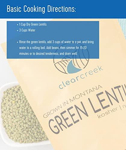 Palouse Brand Green Lentils | 25 LBS | Emergency Food Storage Bucket | Non-GMO | Vegan | Bulk