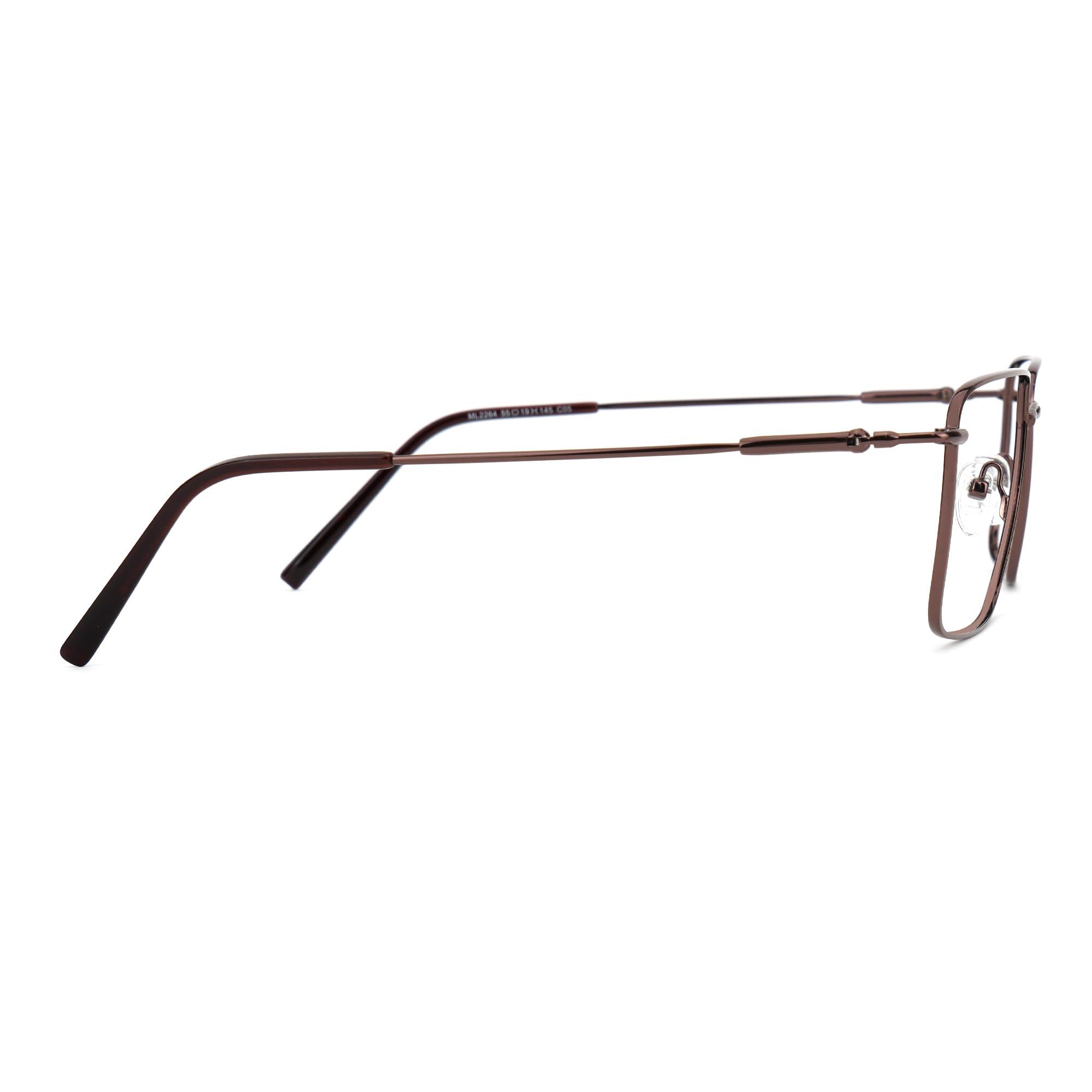 Zeelool Zeelool Reading Glasses for Men Rectangle Blue Light Blocking Readers with Anti-Reflective Coating and Spring Hinges ZJGM933461-04Brown,2.50