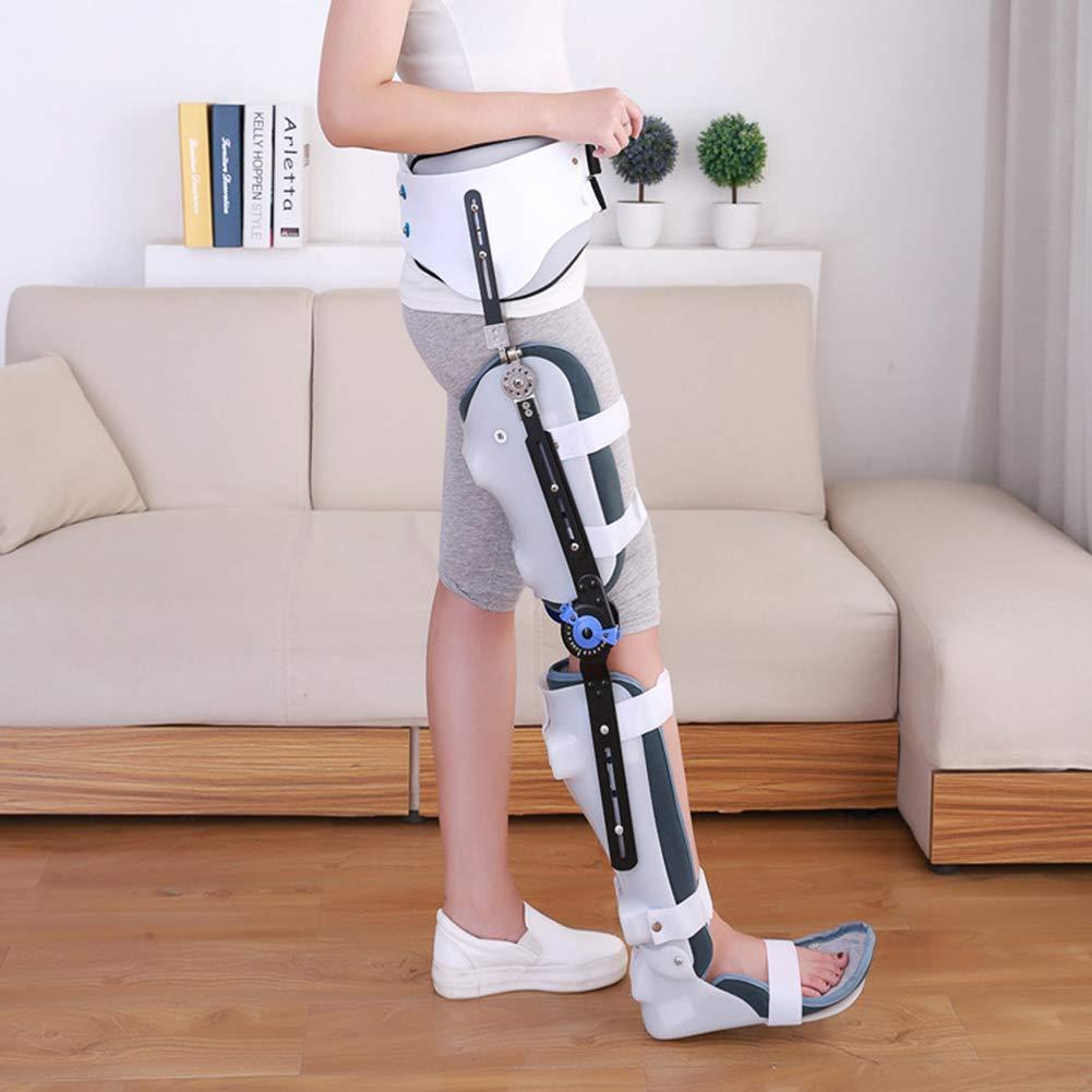 XJZHANG XJZHANG Hinged ROM Post-op Lower Limb Orthosis Adult Hip Knee Ankle and Foot Fixed Brace Femoral Head Replacement Bone Fracture Rehabilitation Fixture
