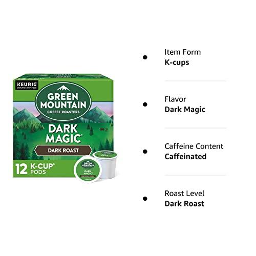 Green Mountain Coffee Roasters Green Mountain K-Cups Dark Roast, 0.4 ounce, 12 count (4.8oz net)