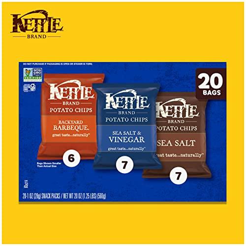 Kettle Brand Kettle Brand Potato Chips Variety Pack, 1 Oz, 20 Ct