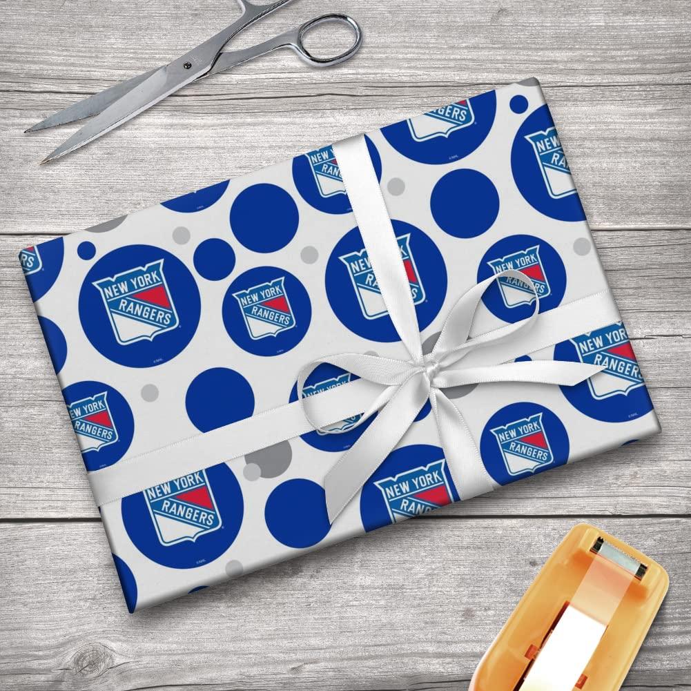 GRAPHICS & MORE GRAPHICS & MORE New York Rangers Logo Gift Wrap Wrapping Paper Roll