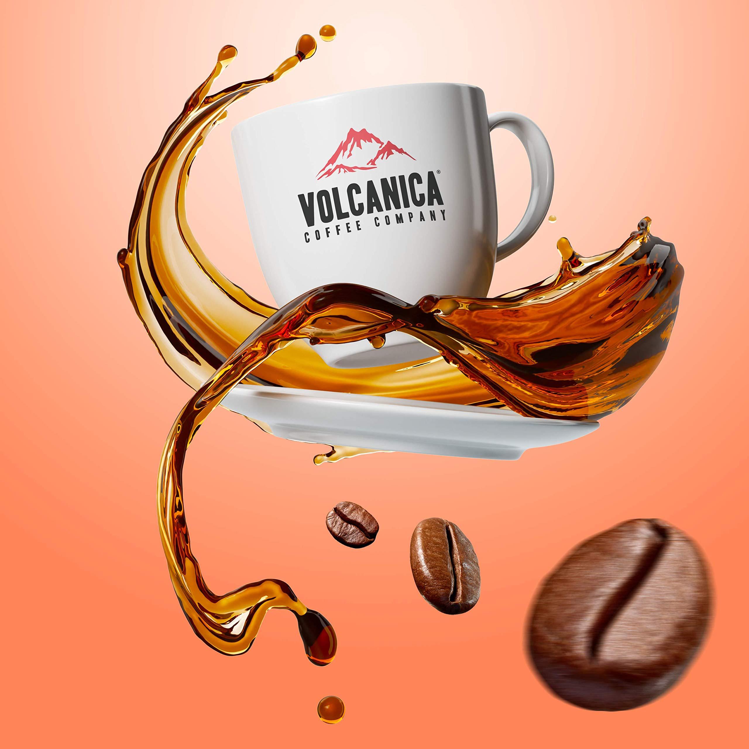 Volcanica Coffee Volcanica House Decaf Coffee, Ground, Swiss Water Processed, Fresh Roasted, 16-ounce