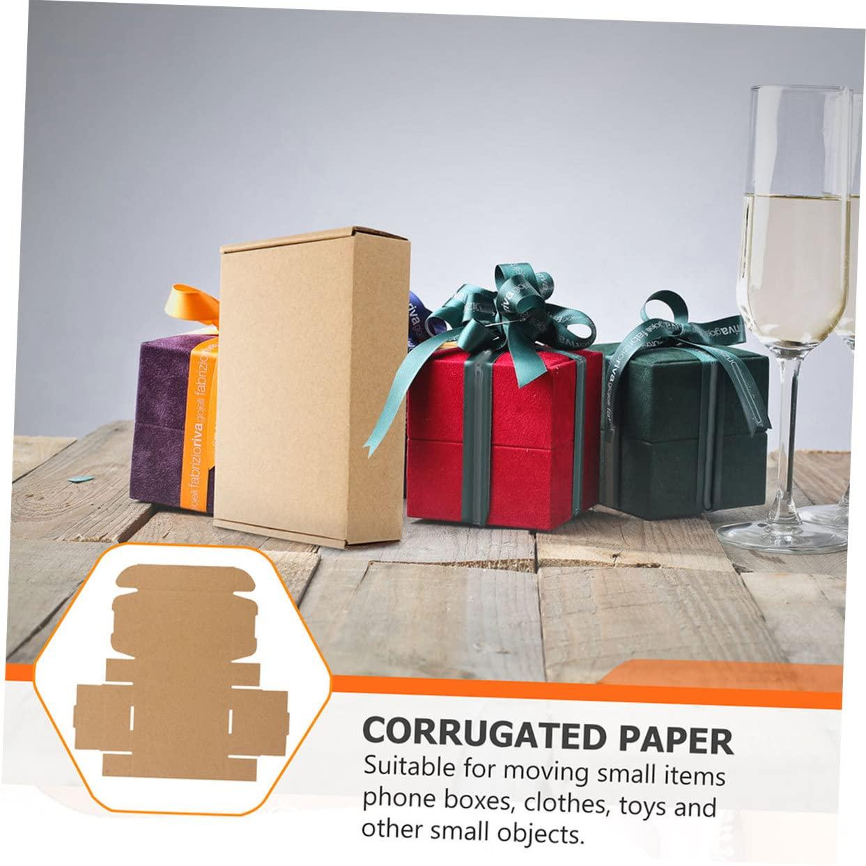 SUPVOX 15pcs Box Kraft Paper Box Bulk Fresh Flowers White Cardboard in Bulk White Mailbox Bulk Items for Maid of Honor Christmas Corrugated Paper Bridesmaid Cardboard Box